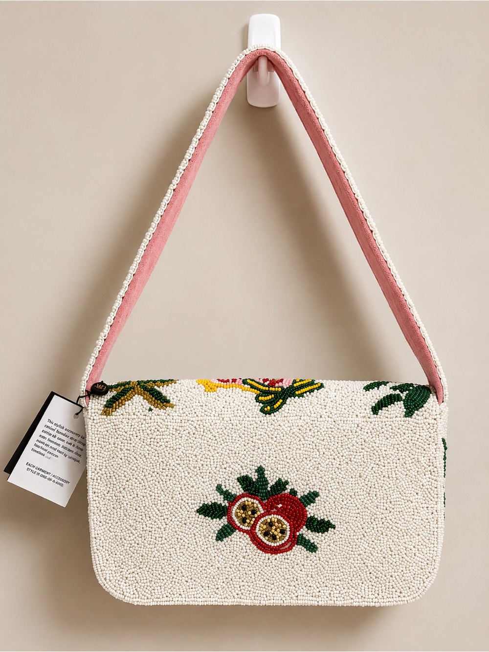 Italy Beaded Shoulder Bag - Picture 2 of 4